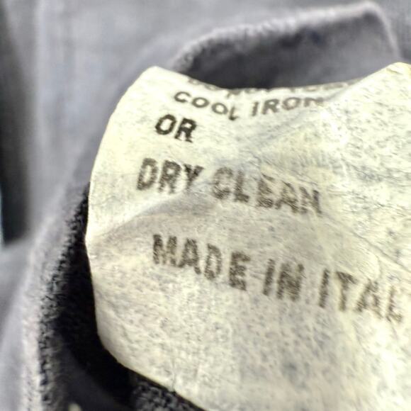 PIAZZA ROMA Sz Medium Made in ITALY Blue 100% LINEN Blouse Shirt Top Nautical - Picture 7 of 8